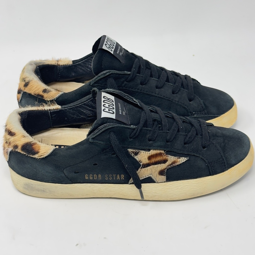 Authentic Golden Goose sneakers in Nubuk Leather and pony-skin star size 37